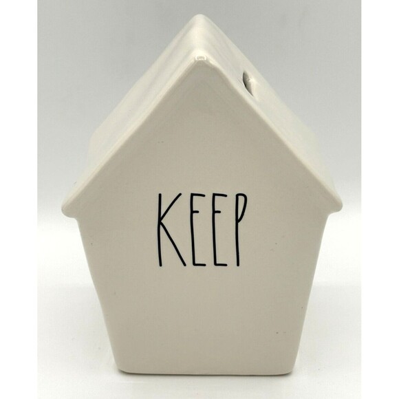 Rae Dunn Artisan by Magenta "Keep"‎ Bank Birdhouse Shaped Collection NEW! - Picture 1 of 12